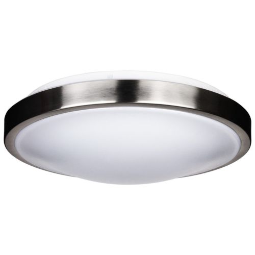 Sunlite 14" 23 Watt 120 Volt LED Decorative Band Trim Style Fixture, Brushed Nickel Finish, Dimmable