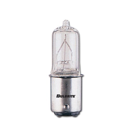 Bulbrite Q50CL/DC 50 Watt Dimmable Halogen JD T4 Capsule Bulb, Double Contact Bayonet Base, Clear