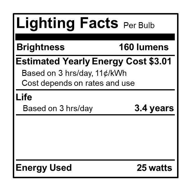 Bulbrite Spunlite 25 Watt Dimmable C11 Incandescent Light Bulbs with Candelabra (E12) Base, Satin Finish, Pack of 25