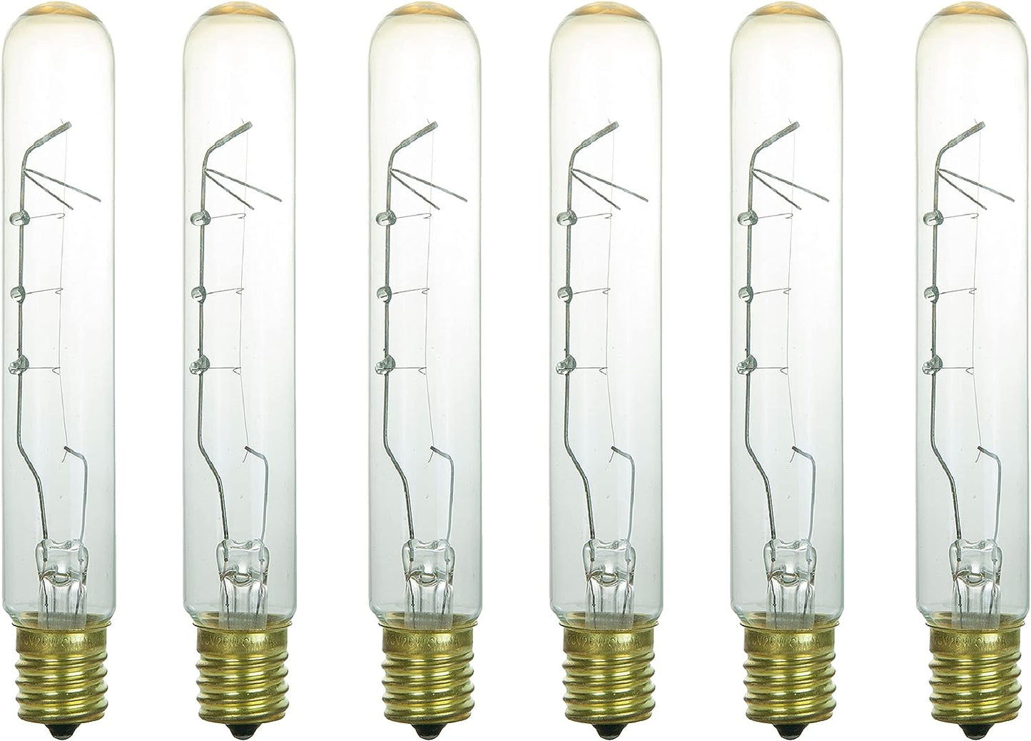 Sunlite 40 Watt T6.5 Tubular Intermediate Base Clear (6 Pack)