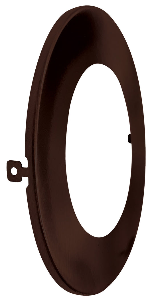 Luxrite 6" Mini Panel Round Smooth Bronze Trim For Canless Wafer Spotlight (LR23778)