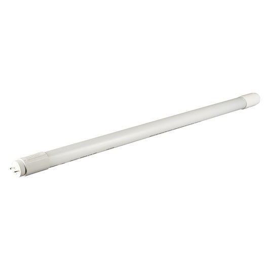 Luxrite LED 2' T8 Universal 11W Shatter Proof Ballast Compatible Light Tube, G13 Base, 1100 Lumens, 3000K - Soft White, 83 CRI, Frosted White Finish, Pack of 5 (LR34070)