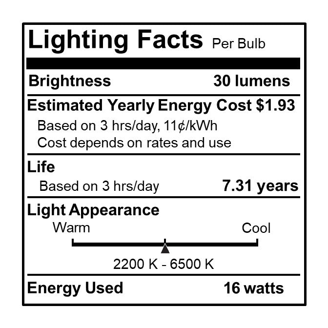 BULBRITE 36' SMART STRING LIGHT 18 SOCKETS W LED 0.3W S14 CLEAR PLASTIC LAMPS-2PK