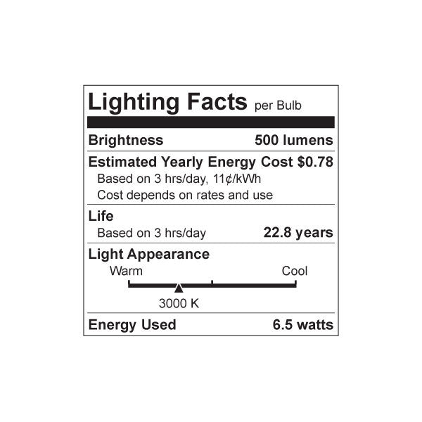 Luxrite LED MR16 Reflector Light Bulb, GU10 Base, 6.5W, 3000K - Soft White, 500 Lumens, 80 CRI, White Finish, Dimmable, Pack of 7 (LR21501)