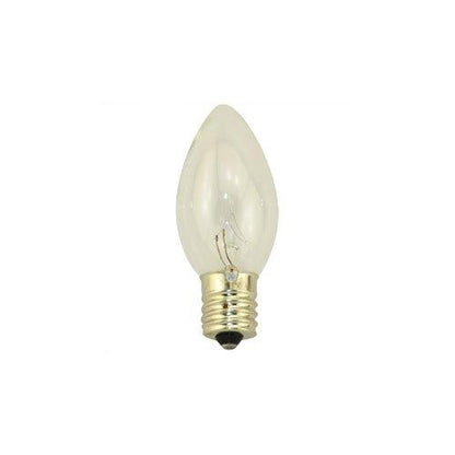 Bulbrite 25F10CL 25 Watt Incandescent F10 Fiesta Bulb, Candelabra Base, Clear