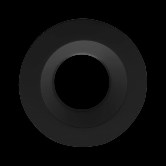 Luxrite 4" Regressed Interchangeable Round Smooth Black Trim Canless Spotlight, Pack of 4 (LR24956)