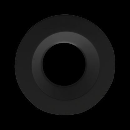 Luxrite 4" Regressed Interchangeable Round Smooth Black Trim Canless Spotlight, Pack of 4 (LR24956)