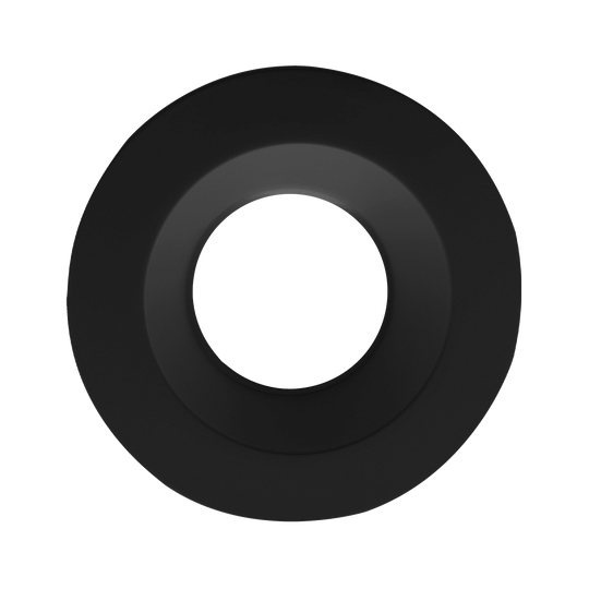 Luxrite 4" Regressed Interchangeable Round Smooth Black Trim Canless Spotlight (LR24956)