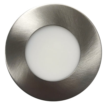 Luxrite 4" Universal Interchangeable Round Downlight Brushed Nickel Trim, Pack of 5  (LR24973)