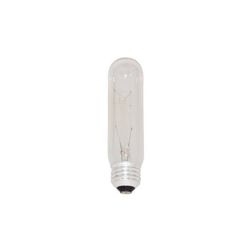 Bulbrite 25T10C/HO 25 Watt Incandescent High Output Showcase/Aquarium/Display T10 Tubular Bulb, Medium Base, Clear