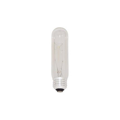 Bulbrite 25T10C/HO 25 Watt Incandescent High Output Showcase/Aquarium/Display T10 Tubular Bulb, Medium Base, Clear