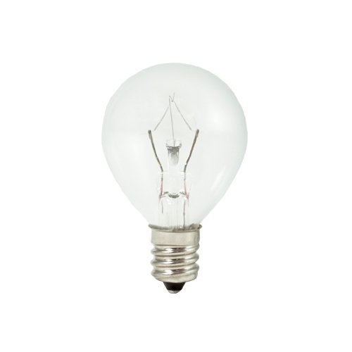 Bulbrite KR15G11CL 15 Watt Dimmable Krypton Krystal Touch Globe G11, Candelabra Base, Clear, 10-Pack