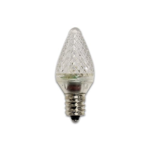 Bulbrite LED/C7C-25PK 0.35 Watt LED C7 Christmas Light Replacement Bulbs, Candelabra Base, Clear, 25-Pack