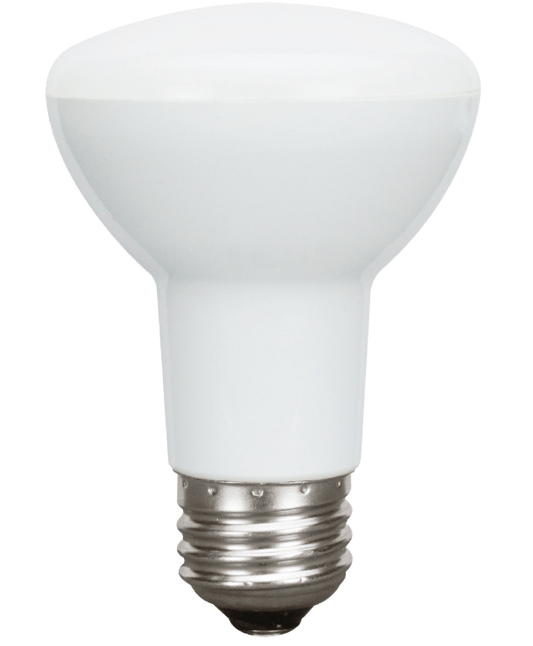 Luxrite LED BR20 Light Bulb, 6.5W, 460 Lumens, 2700K - Warm White, 80 CRI, Frosted White Finish, Dimmable (LR31840)