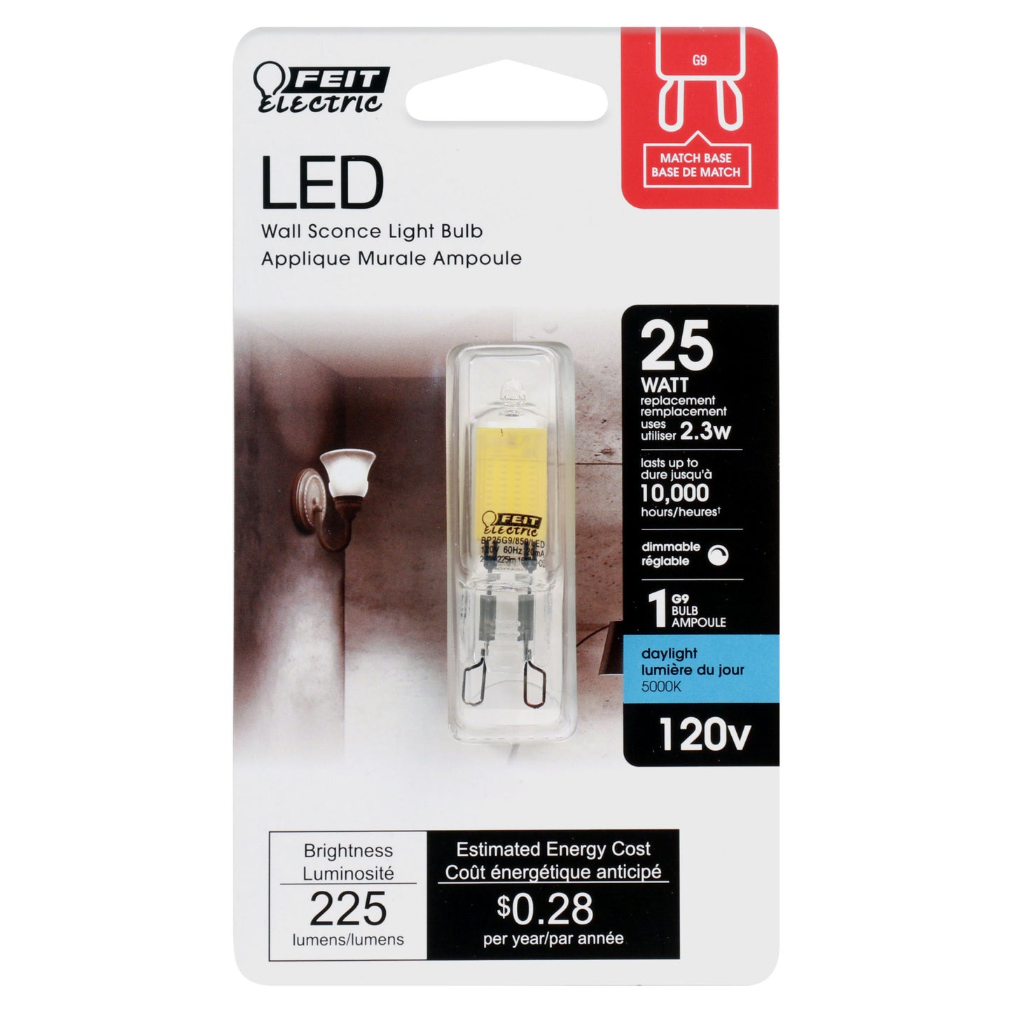 225 Lumen Daylight G9 LED