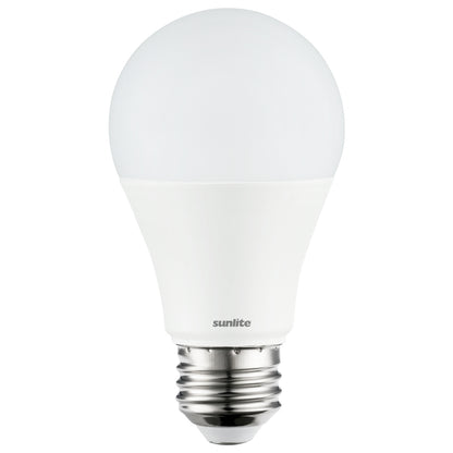 Sunlite 80793 LED A19 Standard Household Light Bulb, 9 Watts (60W Equivalent), 800 Lumens, Medium Base (E26), Dimmable, UL Listed, Energy Star, 90 CRI, Title 20, 3000K Warm White, 6 Count