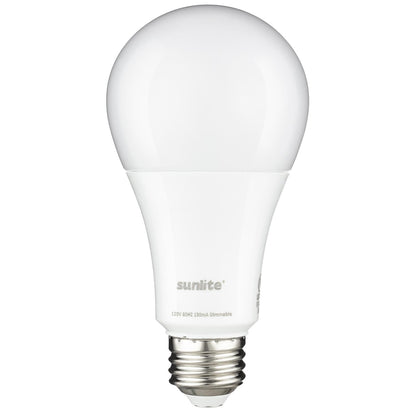 Sunlite LED A Type Household 15.5W (100W Equivalent) Light Bulb Medium (E26) Base, Warm White