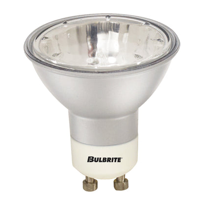 Bulbrite EXN/GU10/SLV 50 Watt Dimmable Halogen MR16 Bulb, Twist and Lock GU10 Base, Silver