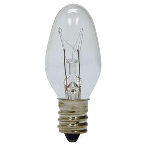GE Lighting 43050 4-Watt 14-Lumen C7 Night Light Bulb, Clear