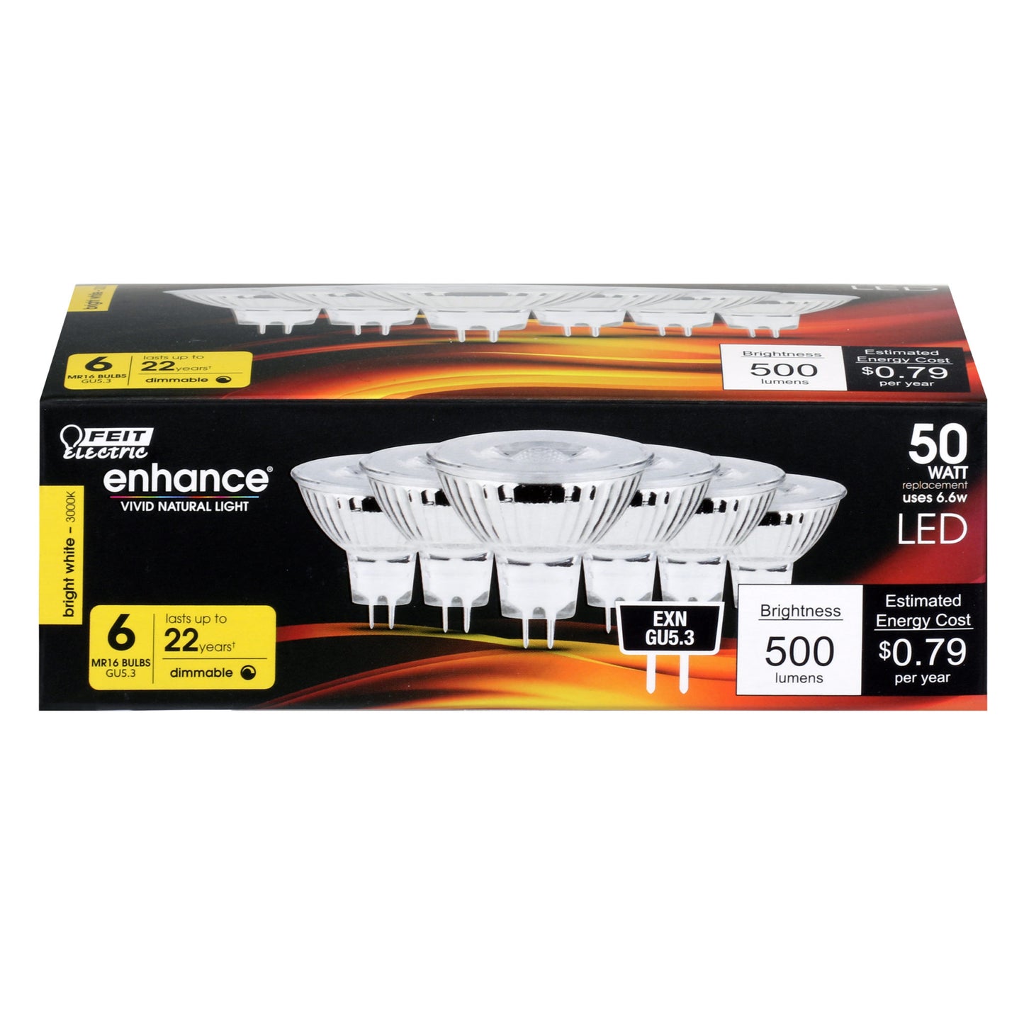 500 Lumen 3000K Dimmable LED