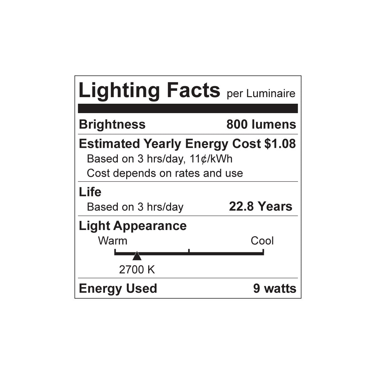 Luxrite LED A19, GU24 Twist & Lock Base, 9W, 2700K - Warm White, 800 Lumens, 80 CRI, Frost Finish, Dimmable (LR21460)