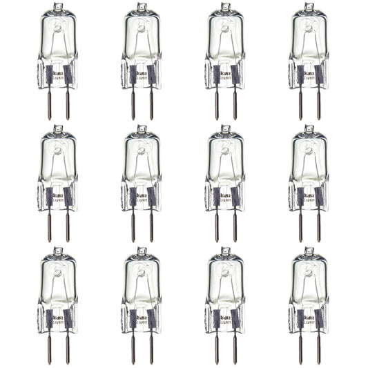 Sunlite 40621-SU Q35/GY6/120V Halogen 35-Watt Single Ended T3.5 Lght Bulb, 315 Lumen, 120 Volt, GY6.35 (Bi-Pin) Base, Clear, 2000 Hour Life Span, 3200K - Warm White 12 Pack