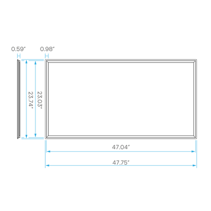 2X4 FRAME PANEL 5CCT & 3 WATTAGE SELECTABLE