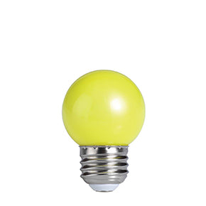 Bulbrite LED/G14Y 1 Watt Ambient LED Color Light G14 Bulb, Medium Base, Yellow