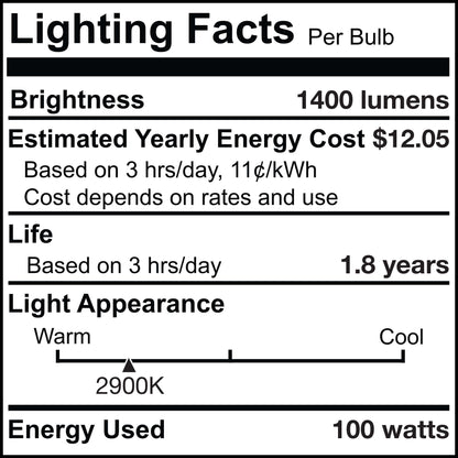 Bulbrite Pack of (5) 100 Watt 120V Dimmable Clear T8 Double Envelope Halogen Mini Light Bulbs with Medium (E26) Base, 2900K Soft White Light