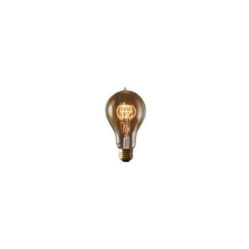 Bulbrite NOS25-VICTOR/A23 25 Watt Nostalgic Incandescent Edison A23, Victorian Loop Filament, Medium Base, Antique Finish