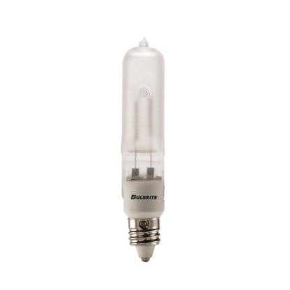 Bulbrite Q250FR/MC 250 Watt Dimmable Halogen JD T4 Capsule Bulb, Mini-Candelabra Base , Frost