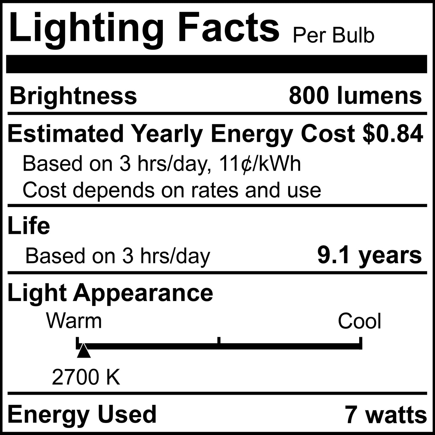 BULBRITE 7W LED A15 2700K FILAMENT BASICS DIMMABLE 4PK