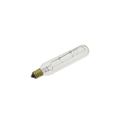 Bulbrite 9T6.5C 9 Watt Incandescent T6.5 Tube Exit Light, Candelabra Base, Clear