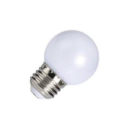 Bulbrite LED/G14W 1 Watt Ambient LED Color Light G14 Bulb, Medium Base, White