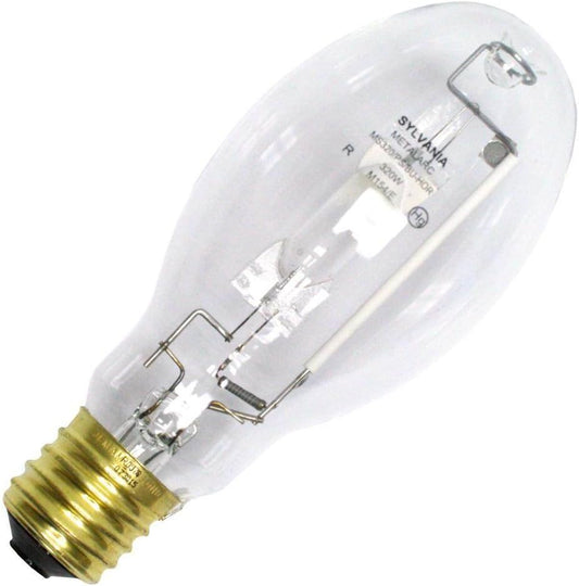 Sylvania 64049 - MS320/PS/BU-HOR/ED28 320-Watt ED28 Mogul Screw (E39) 4300K Clear High Output Pulse Start Metal Halide Lamp