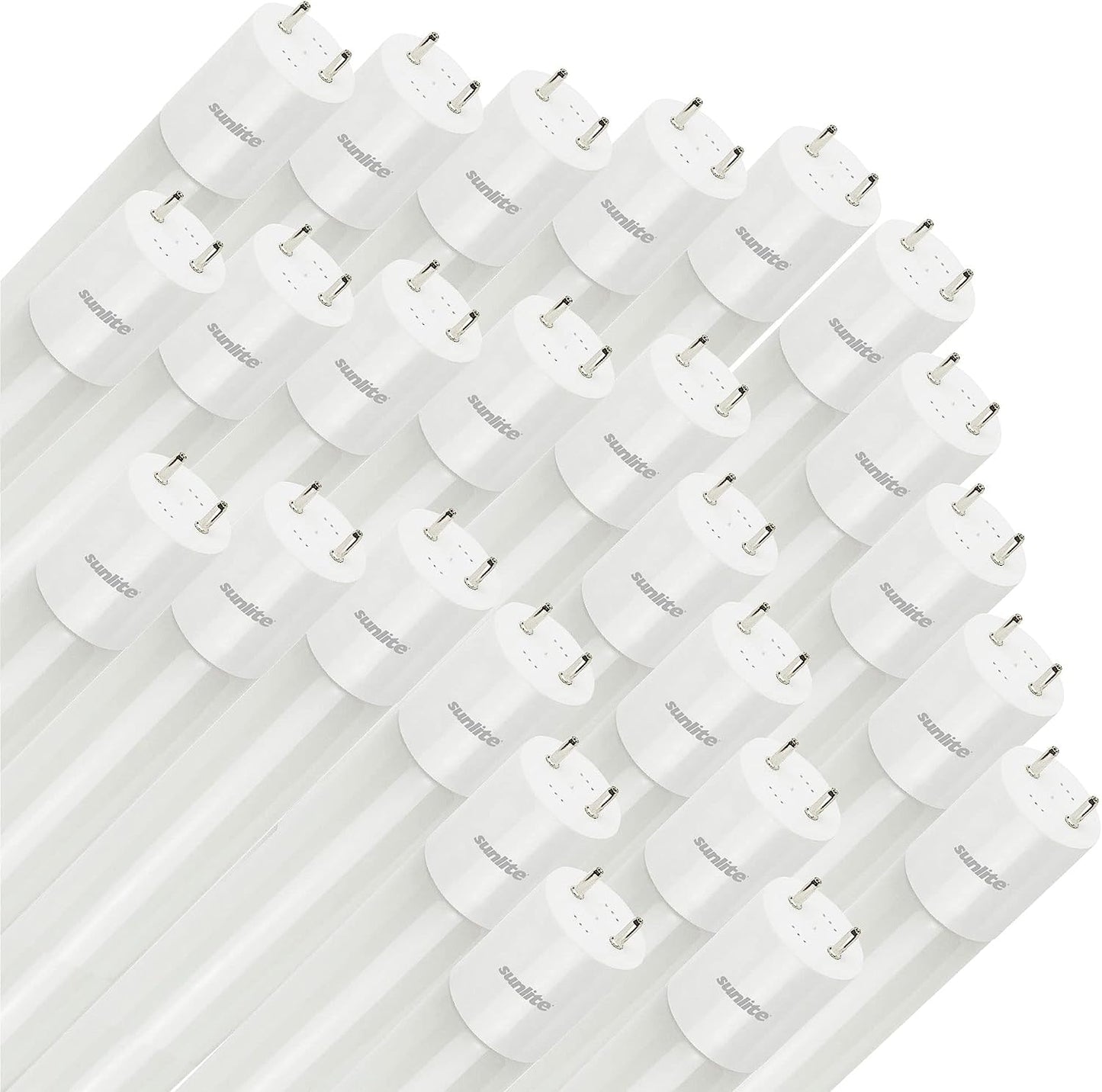 Sunlite 88433 LED T8 Ballast Bypass Light Tube (Type B) 4 Foot, 14W (F32T8 Equal), 1700 Lm, Medium G13 Base, Dual End Connection, Frosted, UL Listed, 3000K Warm White, 25 Count