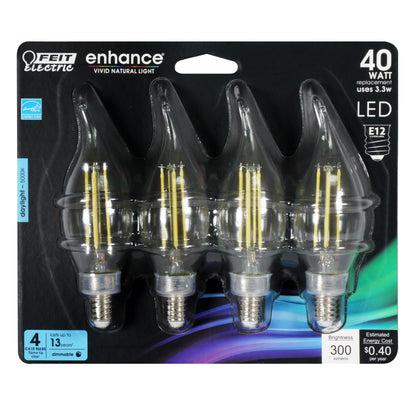 300 Lumen 5000K Dimmable Flame Tip LED