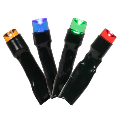Vickerman Battery Operated Multi-colored LED Outdoor 50 Light Set, Automatic On-Off Timer.- 2 Pack