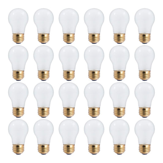 Bulbrite Pack of (12) 25 Watt Dimmable Frost A19 Incandescent Light Bulbs with Medium (E26) Base, 2700K Warm White Light