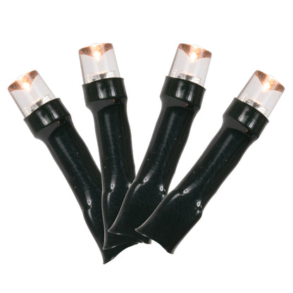 Vickerman Battery Operated Warm White LED Outdoor 50 Light Set, Automatic On-Off Timer.- 2 Pack