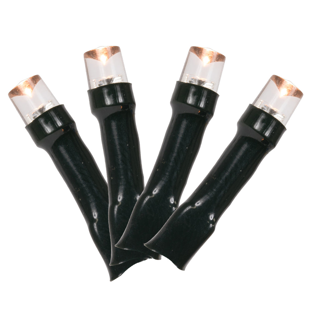 Vickerman Battery Operated Warm White LED Outdoor 50 Light Set, Automatic On-Off Timer.