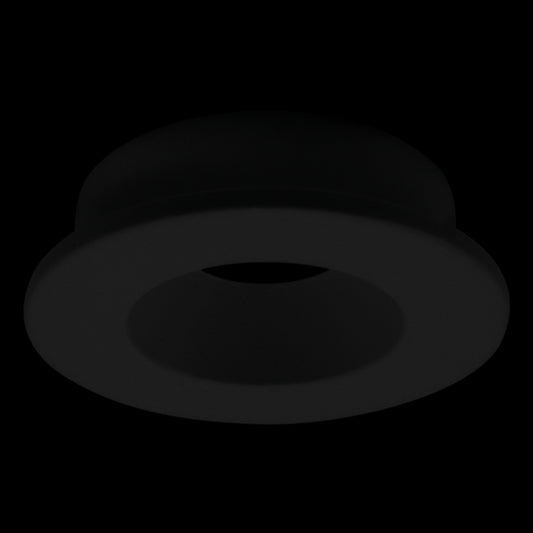 Luxrite 1" Regressed Interchangeable Canless Spotlight Round Black Trim, Pack of 5 (LR23461)