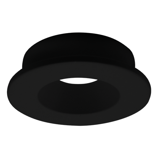 Luxrite 1" Regressed Interchangeable Canless Spotlight Round Black Trim (LR23461)