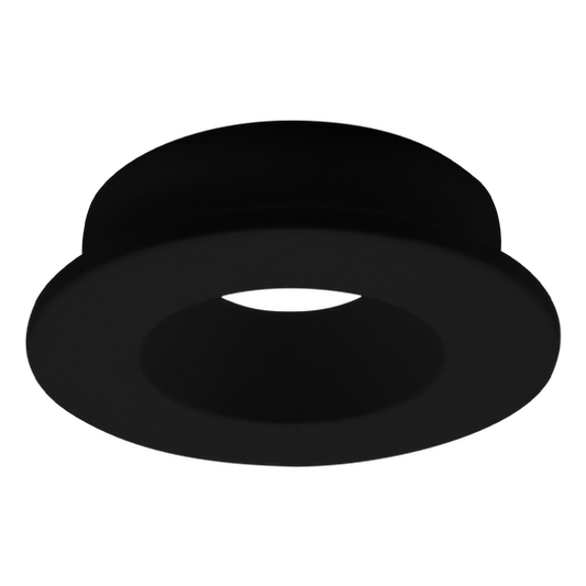 Luxrite 1" Regressed Interchangeable Canless Spotlight Round Black Trim (LR23461)