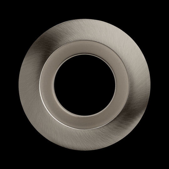 Luxrite 4" Regressed Interchangeable Round Smooth Brushed Nickel Trim Canless Spotlight, Pack of 4 (LR24962)