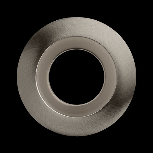 Luxrite 4" Regressed Interchangeable Round Smooth Brushed Nickel Trim Canless Spotlight, Pack of 4 (LR24962)