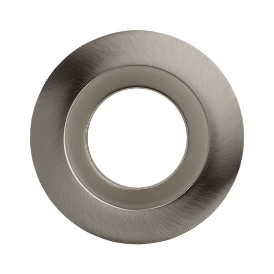 Luxrite 4" Regressed Interchangeable Round Smooth Brushed Nickel Trim Canless Spotlight (LR24962)