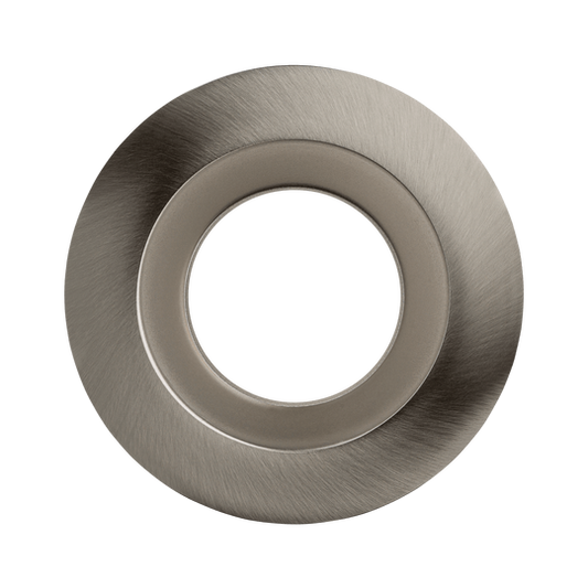 Luxrite 4" Regressed Interchangeable Round Smooth Brushed Nickel Trim Canless Spotlight (LR24962)