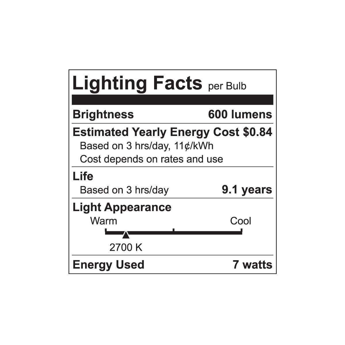 Luxrite LED 7W A15 Bulb, 2700K - Warm Wh...80 CRI, Frost Finish, Dimmable, Pack of 25 (LR21350)