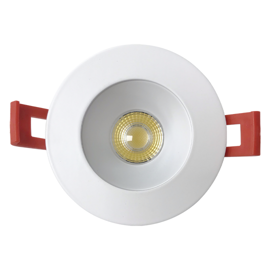 Luxrite 2" Regressed Interchangeable Canless Spotlight Round Trim White Finish (LR23434)